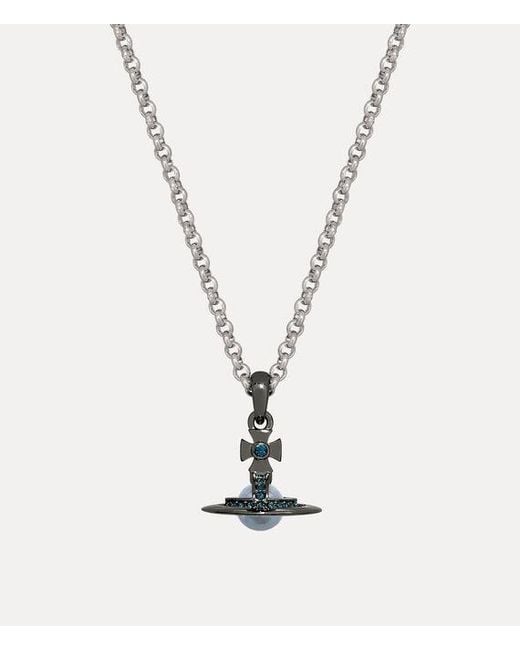 Vivienne Westwood White New Petite Orb Pendant Necklace for men