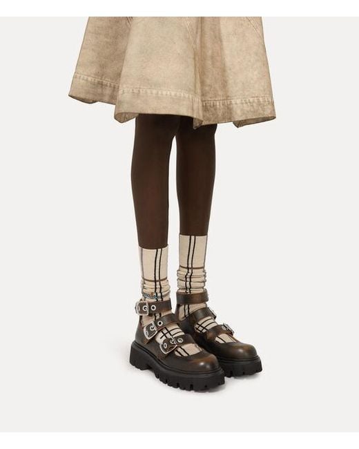 Vivienne Westwood Brown Bacchus Shoe Vintage Leather