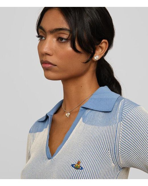 Vivienne Westwood White Petra Earrings