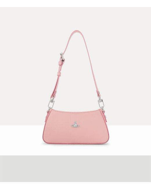 Vivienne Westwood Pink Tasha Shoulder Phone Bag Pu Smooth