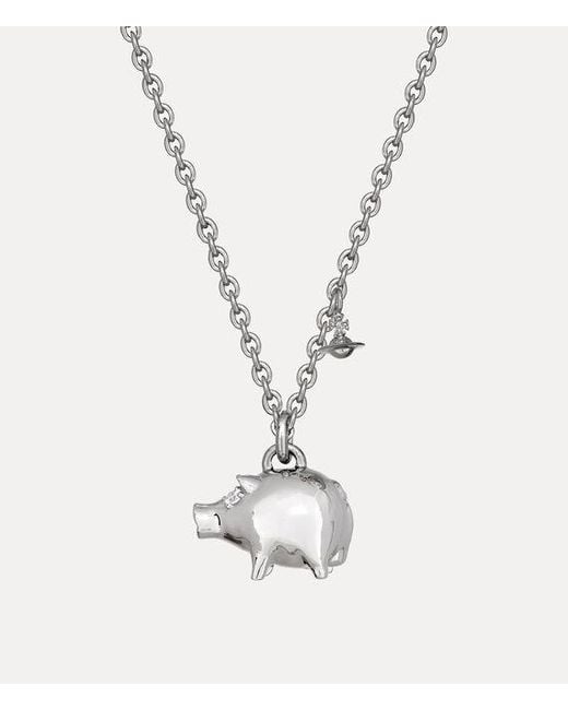 Vivienne Westwood White Fiorello Pendant Necklace for men