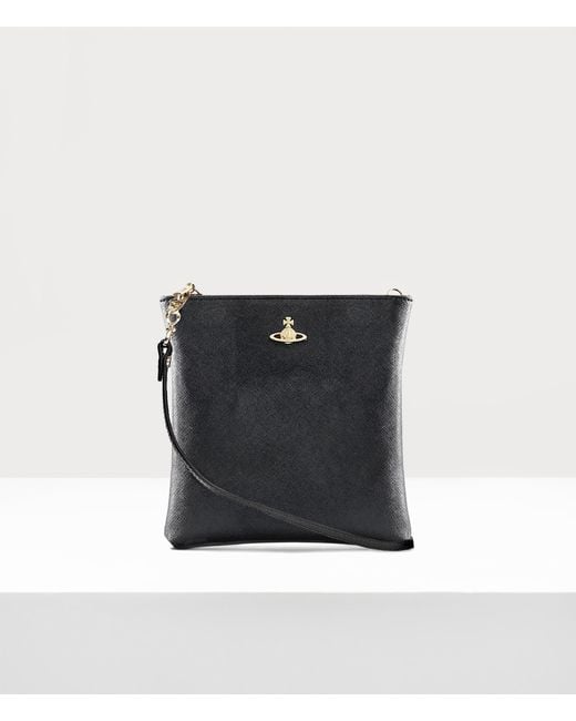 Vivienne Westwood Black Squire New Square Crossbody