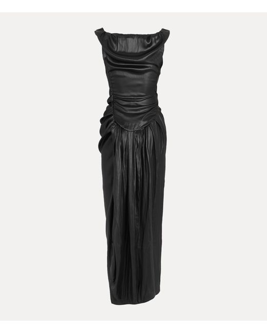 Vivienne Westwood Long Ginnie Pencil Dress Polyester Metal-black 38 Women