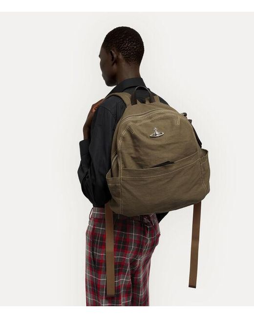 Vivienne Westwood Natural George Medium Rucksack Canvas