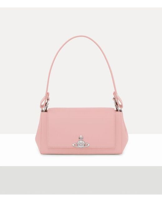 Vivienne Westwood Pink Hazel Medium Handbag Pu Smooth
