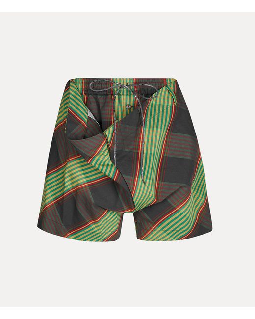 Vivienne Westwood Green Wreck Shorts for men