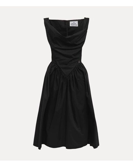 Vivienne Westwood Black Sunday Dress Compact Poplin