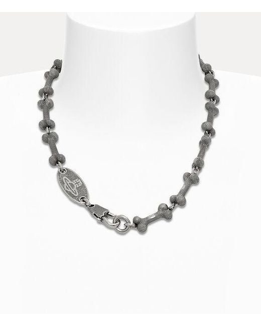 Vivienne Westwood White Lucho Necklace for men