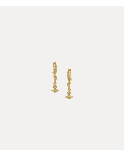Vivienne Westwood White Emily Earrings Swarovski Crystals
