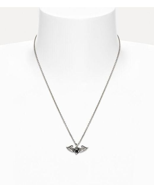 Vivienne Westwood White Herbert Pendant Necklace for men