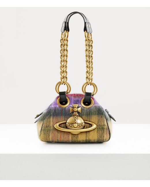 Vivienne Westwood Archive Chain Handbag Tartan Mohair Multicolor in Metallic Lyst UK