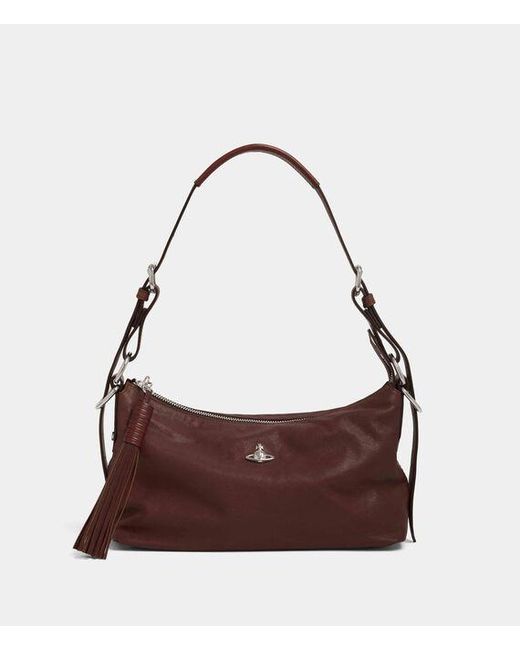 Vivienne Westwood Brown Emma Shoulder Bag Supple Leather