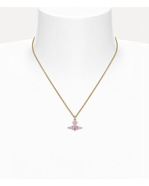 Vivienne Westwood White Ofelia Pendant Necklace