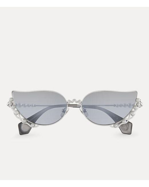 Vivienne Westwood Gray Piccadilly Sunglasses Stainless