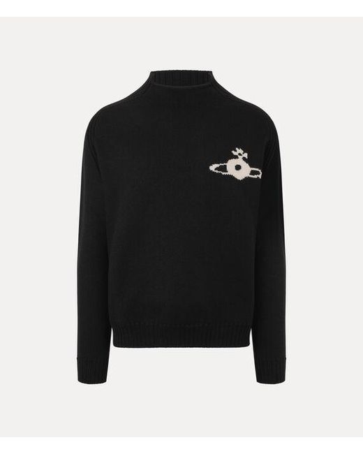 Vivienne Westwood Black Fisherman Jumper Wool for men