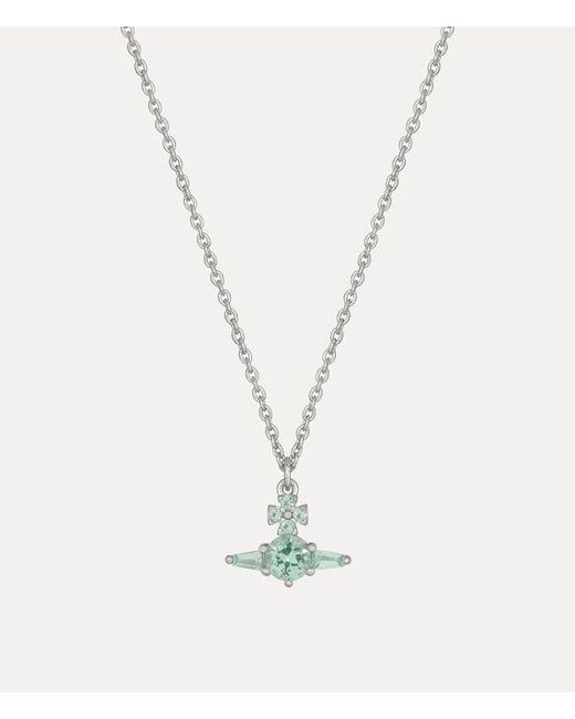 Vivienne Westwood White Ofelia Pendant Necklace