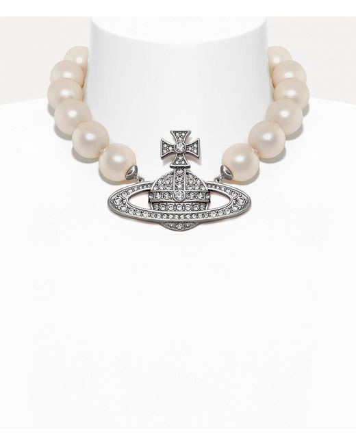 Vivienne Westwood White Neysa Necklace