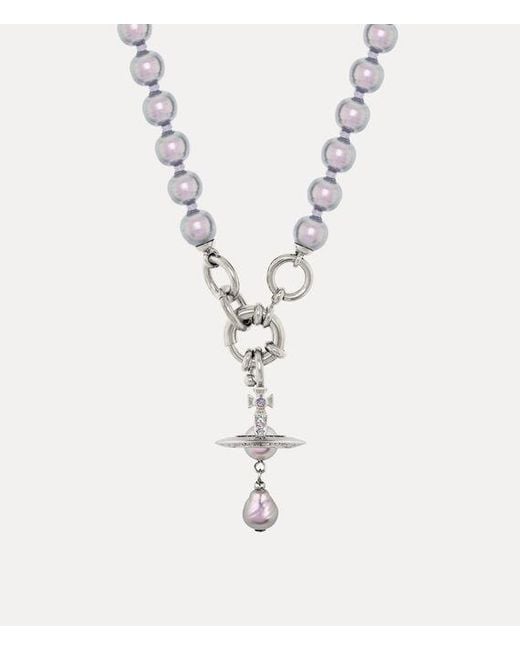 Vivienne Westwood White Aleksa Necklace