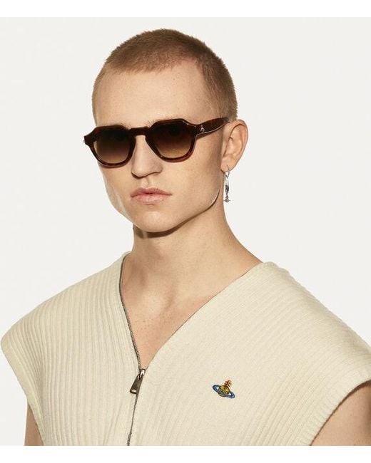 Vivienne Westwood Prince Charming Sunglasses Acetate in Brown for