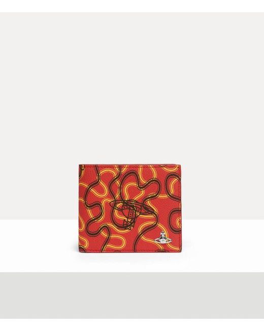 Vivienne Westwood White Billfold Wallet Buccia D'Arancia for men