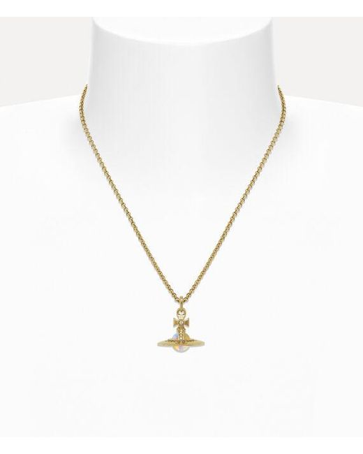 Vivienne Westwood Metallic New Tiny Orb Pendant Necklace