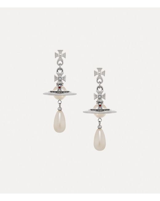 Vivienne Westwood Natural Pearl Drop Earrings