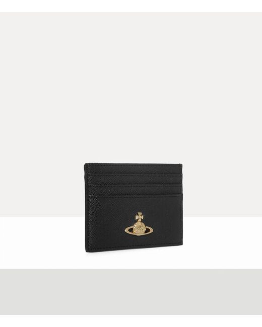 Vivienne Westwood White Flat Card Holder Faux Leather