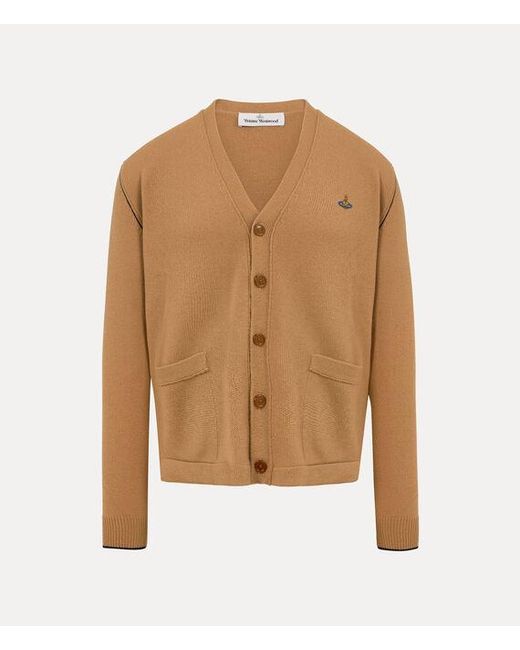 Vivienne Westwood Brown Alex Cardigan Merino Wool Cashmere for men