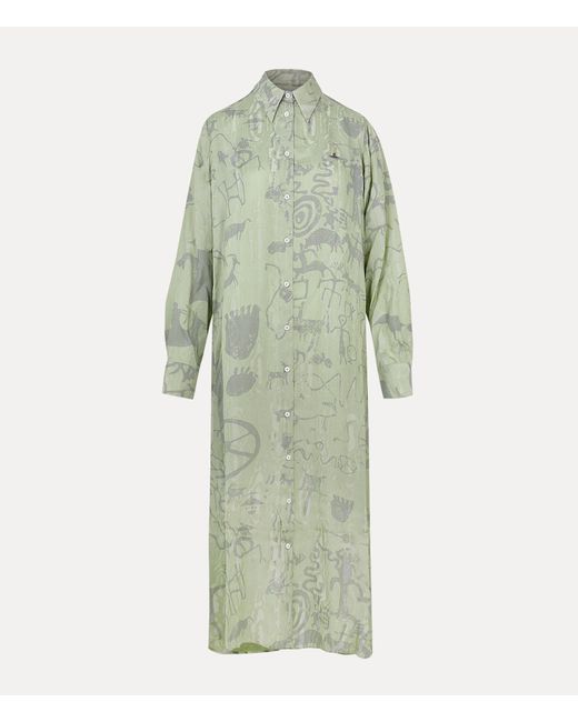 Vivienne Westwood Green Vw Shirt Dress