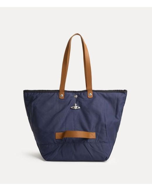 Vivienne Westwood Blue Utility Shopper Utility Drill