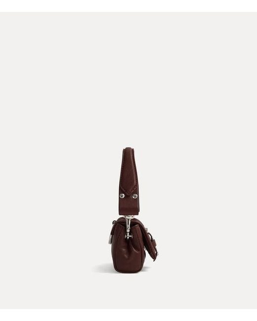 Vivienne Westwood Brown Hazel Treasure Charm Handbag Supple Leather