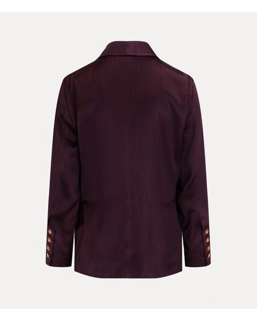 Vivienne Westwood Purple Wreck Jacket Stripe Jacq. Tailor for men
