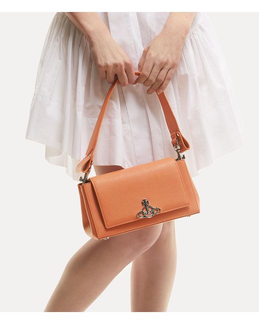 Vivienne Westwood Orange Hazel Medium Handbag