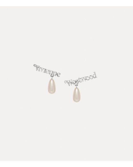 Vivienne Westwood Natural Amelia Earrings Glass Pearls