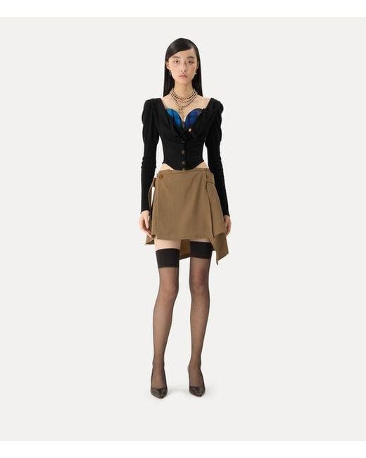 Vivienne Westwood Natural Meghan Kilt Wool