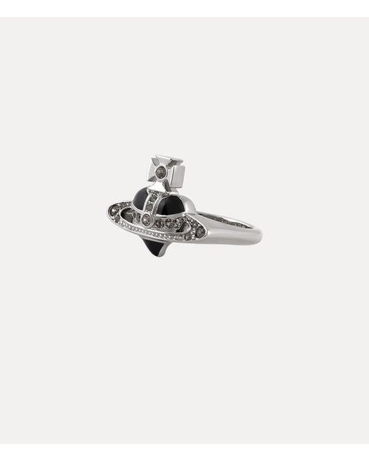 Vivienne Westwood White New Diamante Heart Ring