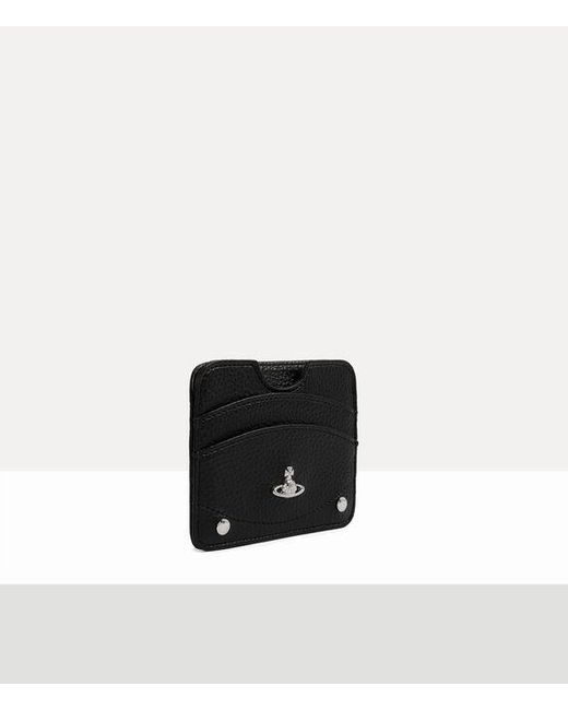 Vivienne Westwood White Half Moon Card Holder Faux Leather