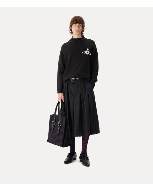 Vivienne Westwood Black Fisherman Jumper Wool for men