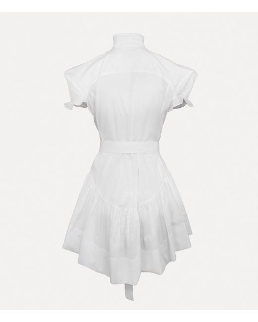 Vivienne Westwood White Football Heart Shirt Dress