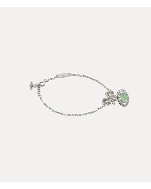 Vivienne Westwood White Octavie Bracelet Stainless Steel