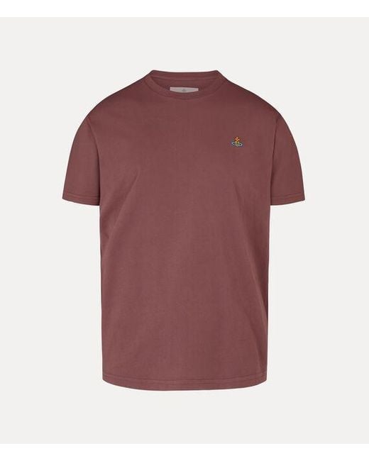 Vivienne Westwood Red Classic T-Shirt Multicolour Orb Cotton