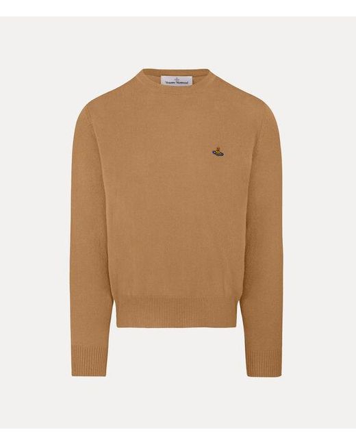 Vivienne Westwood Brown Alex Round Neck Merino Wool Cashmere for men