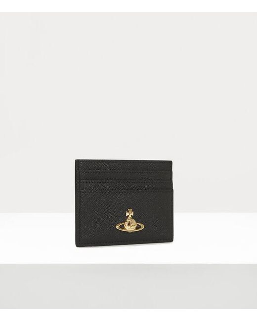 Vivienne Westwood White Flat Card Holder Faux Leather