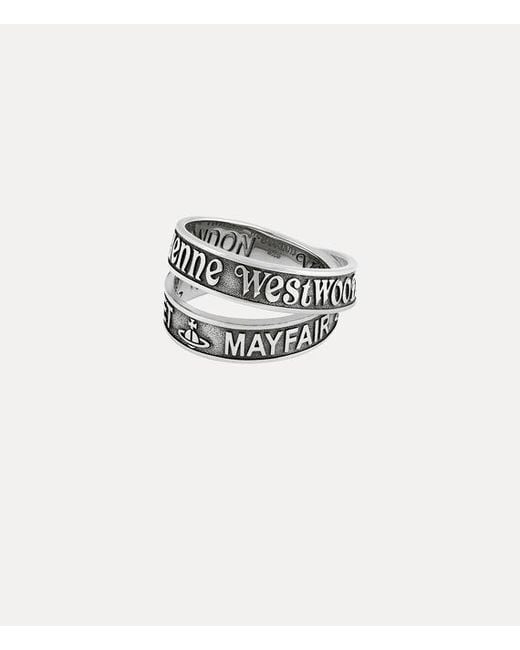 Vivienne Westwood White Amos Ring