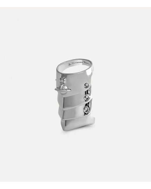 Vivienne Westwood White Armour Ring
