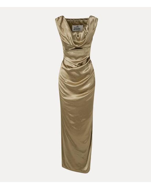 long ginnie pencil dress Vivienne Westwood, Ginny satin pencil dress, Women, Black, XXXS, Dresses, Viscose