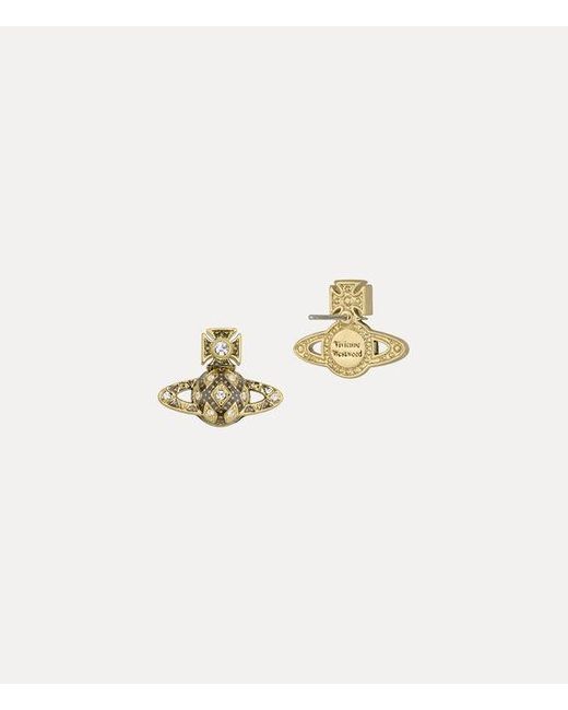 Vivienne Westwood Natural Rachelle Bas Relief Stud Earrings