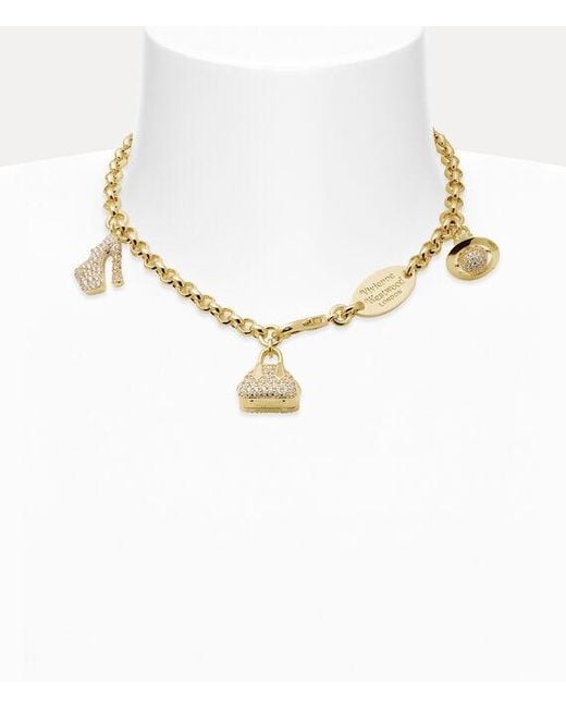 Vivienne Westwood Natural Yasmine Charm Necklace