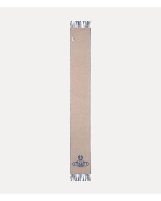 Vivienne Westwood Blue Double Face Scarf Double Face Scarf
