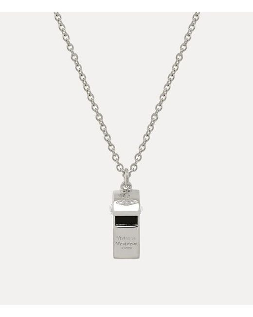 Vivienne Westwood White Whistle Long Pendant Necklace